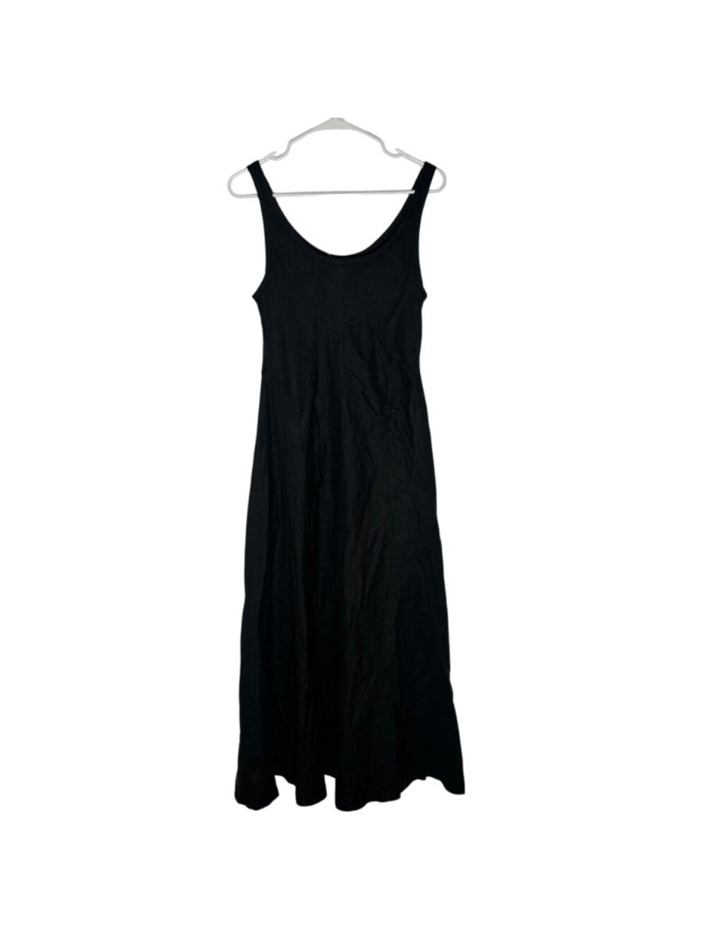 Madewell Scoopneck Sleeveless Midi Dress in 100% Linen Women's Size 2 Black NWT! - Picture 5 of 5